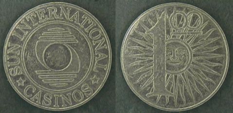 Sun International 100 Token from Lesotho