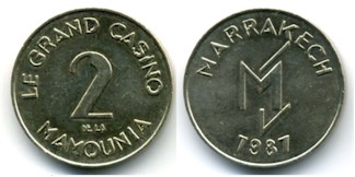 Le Grand Casino de la Mamounia - 2 Dirham 1987